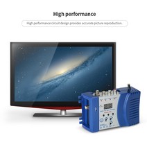 1인방송 라이브장비 모듈레이터 고성능 컴팩트 RF 오디오 비디오 TV 컨버터 UHF 신호 증폭기 AC230V/120V, 02 Orange US Plug