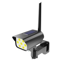 태양광CCTV 무선태양광cctv 무선cctv Wifi태양광 배터리cctv 태양광무선카메라 태양 빛 모션 센서 보안 더미 카메라 무선 야외 홍수 빛 ip65 홈 정원에 대 한, 흰 껍질, 35led 화이트
