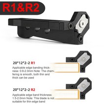 디버링툴 끌 갈고리 스크레이퍼 Woodworking Blade Edge Corner Arc Trimmer Planer Manual Wood Chamfering Fillet Scra, [03] R1 and R2