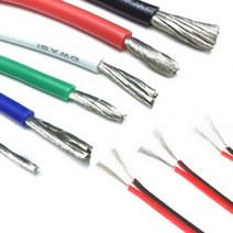 실리콘 케이블 전선 AWG PVC 2P 8 10 12 14 16 18 20 22, 실리콘(빨강), 1개