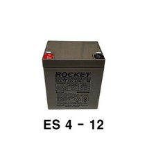 ROCKET ES4-12 12V4AH 연납축전지 배터리, 1개, 1개