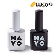 MAYO 마요 기초젤 셀프네일 폴리쉬 매니큐어 롱 베이스젤 탑젤 세트, 롱베이스젤+글래스 탑젤 세트