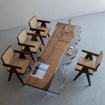 우드슬랩 수지 레진 카페 자작나무 우드슬랩테이블 테이블 우드슬랩식탁 에폭시레진 레진테이블 물푸레나무 실목 대판 하류 탁자 정판 차대 사무용, 호두나무