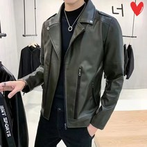 베이직 캐벌리어 재킷 남성용 라이더 가죽자켓