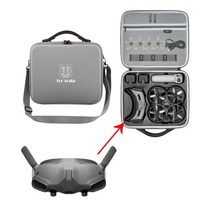 미니드론 DJIFPV조종기2 DJI드론 DJI Avata 숄더 백 PU 방수 운반 케이스 휴대용 핸드백 FPV 비행 고글 2/V2 액세서리 보관 가방, for Avata Goggles 2