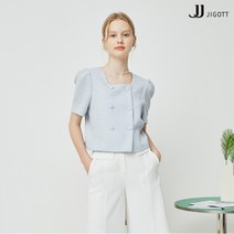 JJ지고트 스퀘어넥 더블 크롭 재킷 GM7P0JKP3