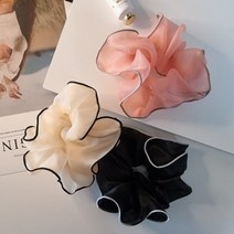 [3개세트] 모모의일상 쉬폰 러블리 왕곱창 머리끈 곱창밴드 3개세트