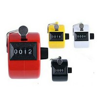 현급 지폐 돈세는 계수기 은행 사무용 휴대용 수동 카운터 계수기, 레드