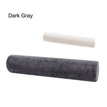 거북목수건베개 목디스크에 좋은 경추 주름 방지 교정 경침 베개 1pc 60x10cm 타이어 천연 라텍스 원통형 출산 바디 임산부 사이드 슬리퍼 침구, 짙은 회색, 60x10x10cm