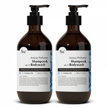 수오가닉 퍼퓸 샴푸워시 쿨링콜드 1000ml 2개, 1050ml