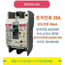 LS산전 EBS52Fb 2P 20A/30mA 누전차단기 5kA ELCB ELB