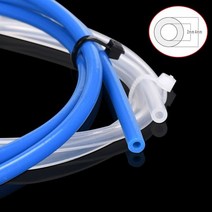 테프론호스 튜브 편사 고무호스 123 미터 파란색 PTFE 파이프 3D 프린터 부품 ID2mmOD4mm RepRap J헤드 핫 엔드 보든 압출기 1.75mm 염소 자리, 1M_파란