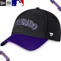 [미국정품] 767595 스냅백 캡모자 MLB [콜로라도 로키스] Fanatics Branded Core Flex Hat - Black/Purple
