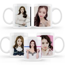 설하윤굿즈 설하윤 커스텀 포토 머그컵 2개 세트 소장용 선물용