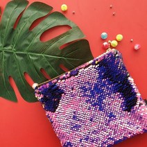 패브릭살롱 핸드메이드 블링블링 스팽글 메이크업파우치