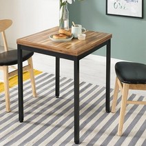 디홀릭 2인용 카페 철제테이블 LPM, 아카시아