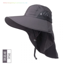 서핑 서프햇 서핑 모자 서퍼 남자 여자 캡 버킷햇 끈달린 남성 여성 공용 낚시 등산 백패킹, 짙은 그레이