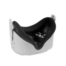 Oculus Quest 2 실리콘 케이스 커버 액세서리 스마트 3D 가상 현실 VR 안경 헤드셋 헬멧 피부 보호 세트, 04 Case White