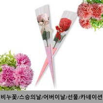 카네이션 어버이날선물/스승의날선물/장미꽃, 장미비누꽃(OPP-퍼플)