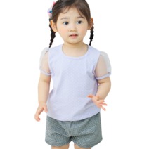 까꿍놀이터 유아용 예쁜아이반팔티