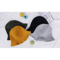 40대여성 가을모자 니트버킷햇 무지벙거지 남자 캠퍼스룩