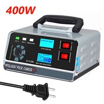 24V/12V 배터리 충전기 대용량 400W /260W Acar 충전기 트리클 스마트 펄스 수리 자동차 SUV 트럭 보트 오토바이, 400W US Plug, CHINA