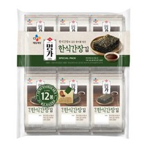 CJ명가 빠삭김 한식간장김 밥반찬 건강간식 간편식 밥반찬 간편요리 1세트, 9세트