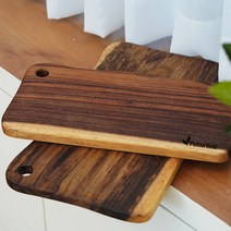쁠라우발리 명품 워루 웨이브 스퀘어 원목 주방도마 3size