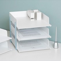 인테리어 사무실 깔끔 화이트 문서 보관함 프린터 이면지 병원 복사 어린이집 학교 서재 학원, 3단 - 민트