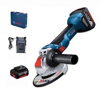정품신품BOSCH 보쉬 충전식 무선그라인더 GWS180-LI, 5000mAh 세트, 1개