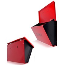 다판디 단독 주택 빨강 우체통 벽걸이형 우편함 대문 꾸미기 디자인, 본품