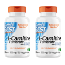 Doctors Best L-Carnitine Fumarate L-카르니틴 푸마르산 855mg 60캡슐 2SET, 1개, 기본