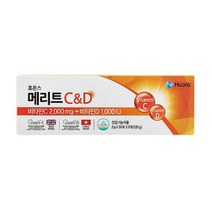 휴온스 메리트 씨앤디 C&D 2g x 30포 2개입 메가도스 고함량 영국산 중성 물에타먹는 중성 분말 비타민 C 2000mg D 1000IU 성인남녀 영양섭취 항산화 작용, 2박스, 2개