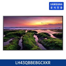 [삼성전자] 4K UHD 43인치 사이니지 TV 모니터 LH43QBBEBGCXKR 스탠드형
