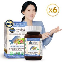 마이카인드 유기농 남성 멀티비타민 30정 x 6박스 6개월분, 상세설명 참조, 없음