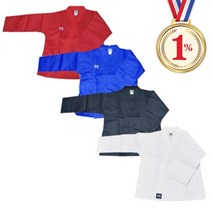 일프로- 오픈도복 골지 바지통태권도 합기도 170-200, 백색