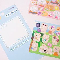 기타 렛츠트레블스티커 캐릭터 굿즈 제작 주문 카드