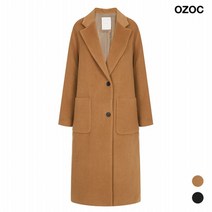 [OZOC] 여성 오버핏 투버튼 코트