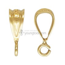 14k 옐로우 골드필드 W형 삼각고리 오링 3.0mm 1개입, 단품