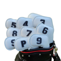 보랏빛마을 아이언커버 클럽 해드커비 10종세트, 화이트10종