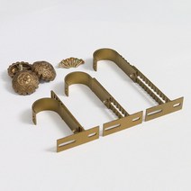 창안애 커텐부속품 커튼봉길이 높이조절 브라켓, 25mm 조절브라켓 화이트