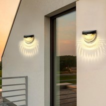 Sn55 태양광 야외 벽등 2p세트 웜색 LED 조명 외부 정원 계단 문주 테라스 데크 외등 태양열 경관 등 전등, 상세 참조