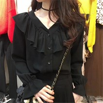 VIP 이청아 프릴랩 블라우스 사랑의 불시착 b8x131