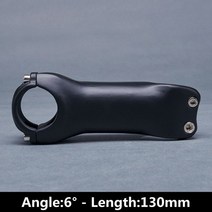 스템 블랙 매트 카본 스템 6/17 도 자전거 318mm 핸들 바 MTB 부품 60/70/80/90/100/110/120/130mm, 08 6 Degree 130mm