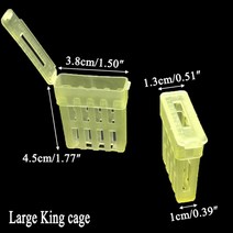 5pcs 양육 시스템 여왕벌 케이지 Imprison 킹 박스 플라스틱 양봉 꿀 도구 용품 포수 꿀벌 장비, [02] 라이트 옐로우, [01] 5PCS