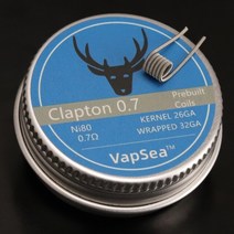 호환제품 30 개/몫 융합 된 Clapton 50pcs/20pcs/10 조리개 Prebuilt 코일 Premade 트위스트 마스터 저항 M, 03 Ni80Clapton0.7_04 50PCS