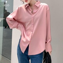 빅사이즈 블라우스 이쁜옷 여성 상의 큰옷 의류 럭셔리 실크 셔츠 빈티지 오피스 레이디 쉬어 탑 긴 소매 드레스 오버셔츠