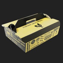 [ILYONG] 손잡이 치킨박스 HC 두마리 273x224x92mm 100개 합지, 단품