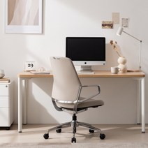 [올즈] 아리코 낮은등받이 천연가죽 알루미늄 풀바디 기능성의자, 블랙_암패드추가