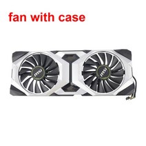 MSI 88mm Geforce RTX 2080 VENTUS 용 비디오 카드 팬 교체 SUPER PLA09215B12H 그래픽 냉각, 04 Fan with Case